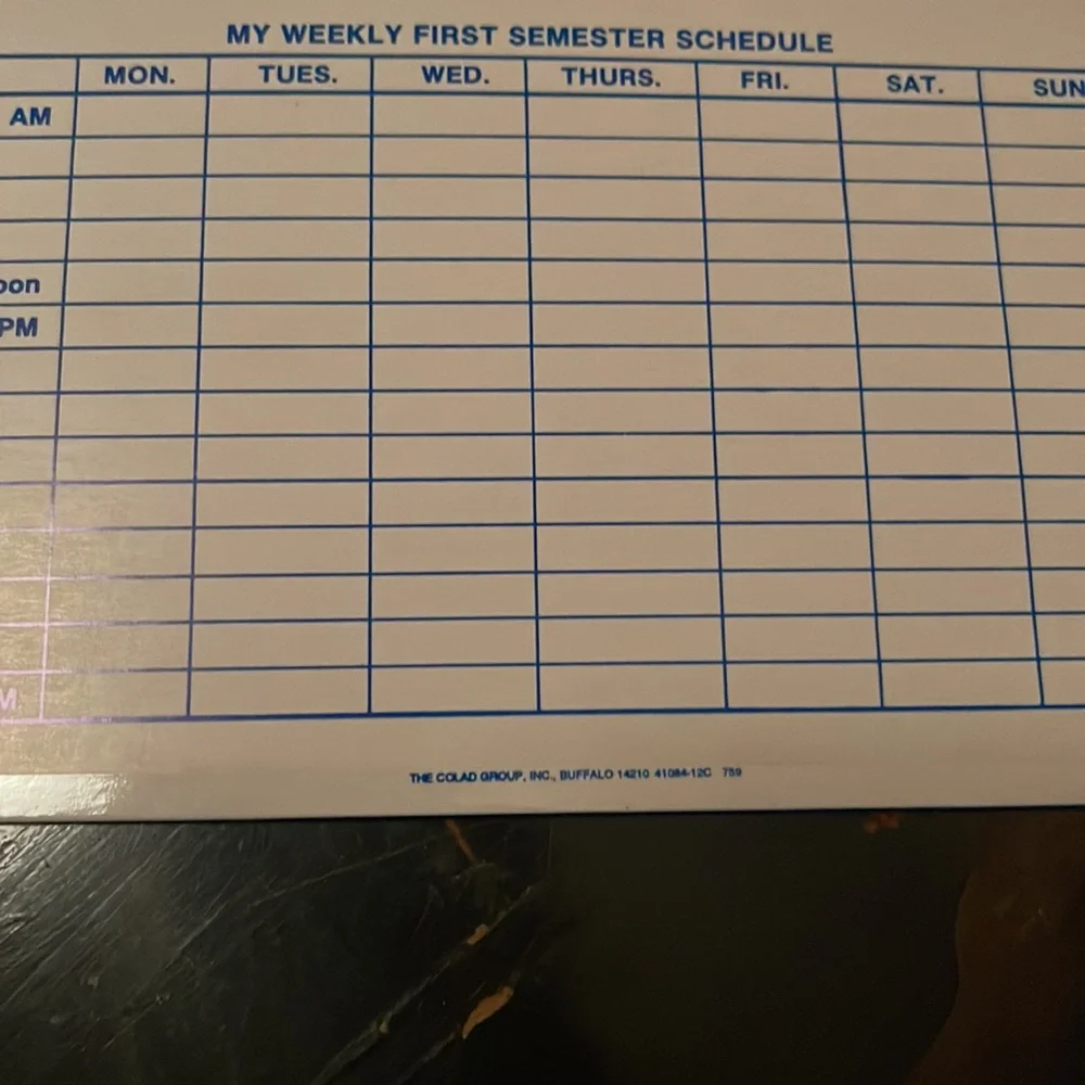 Vintage Mesa San Diego Mesa College first semester folder
